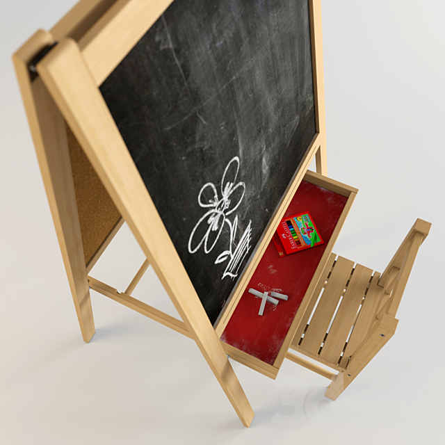 Board. easel 3DSMax File - thumbnail 2