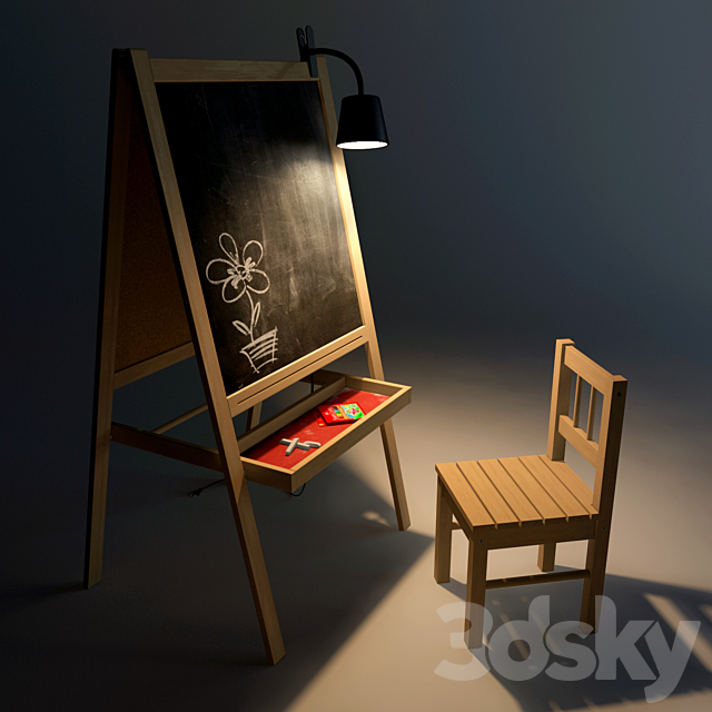 Board. easel 3DSMax File - thumbnail 3