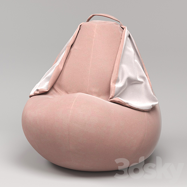 Chair bag with ears 3DS Max Model - thumbnail 3