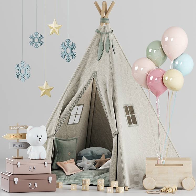 Child Room Decor-11 3DS Max Model - thumbnail 1