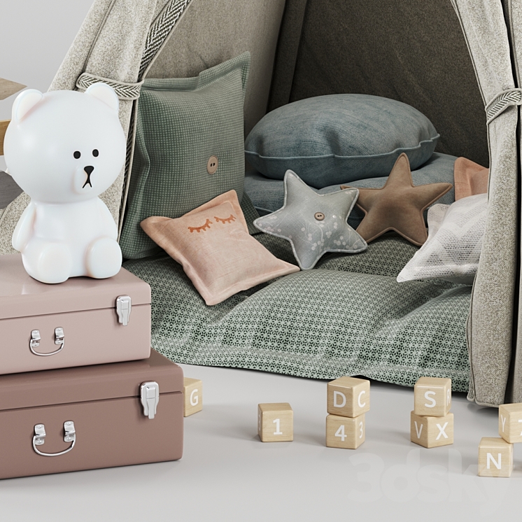 Child Room Decor-11 3DS Max Model - thumbnail 2