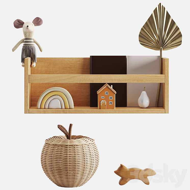 Children decor 03 3DS Max Model - thumbnail 1