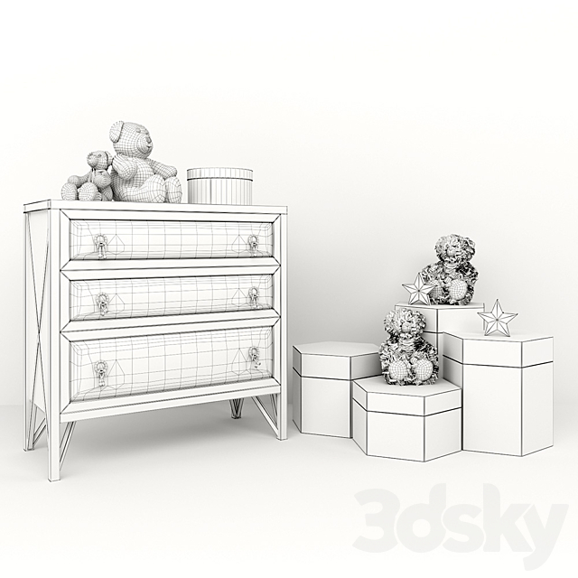 Children furniture nicola bacci tiramisu (part2) 3DS Max Model - thumbnail 2