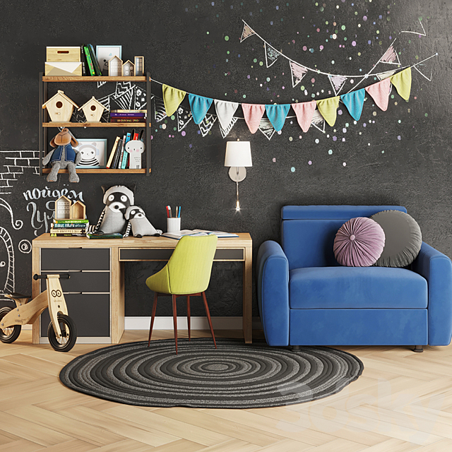 children room set 3 3DSMax File - thumbnail 1