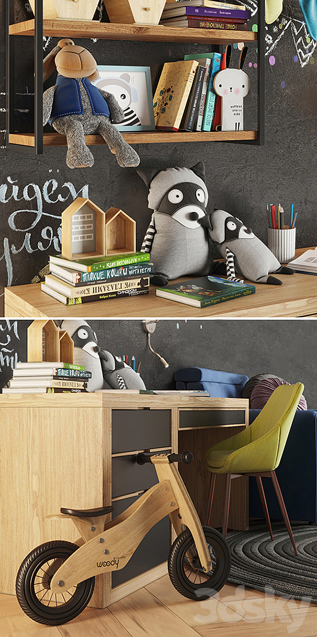 children room set 3 3DSMax File - thumbnail 2