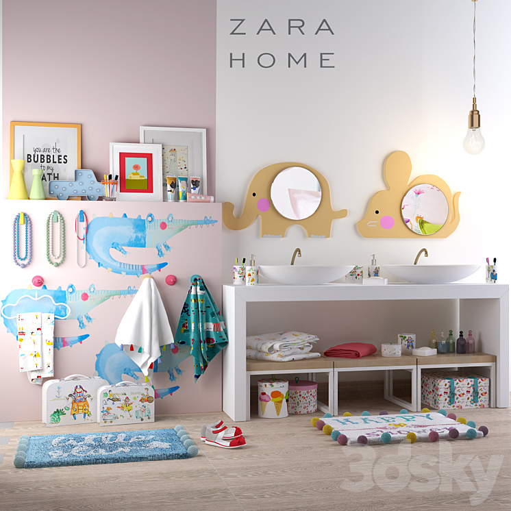 Children's bath set Zara Home 3DS Max - thumbnail 1