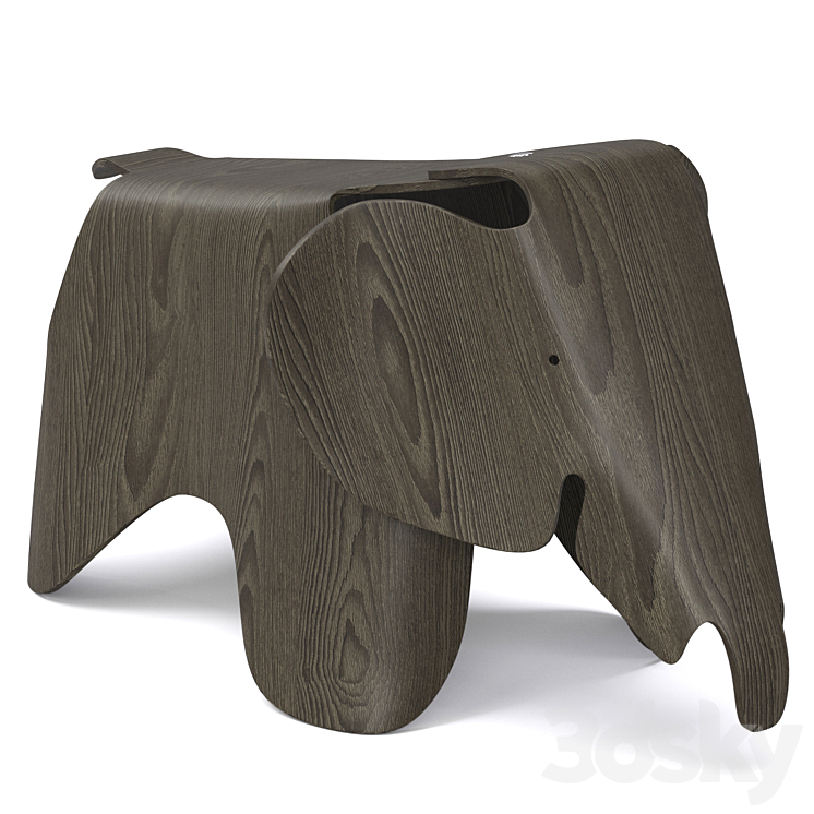 Childrens chair Eames Elephant Vitra 3DS Max Model - thumbnail 2