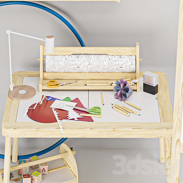 Children’s decor easel Ikea 3DS Max Model - thumbnail 3