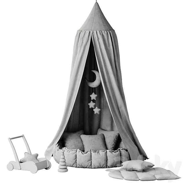 Children’s decor_canopy 3DS Max Model - thumbnail 6