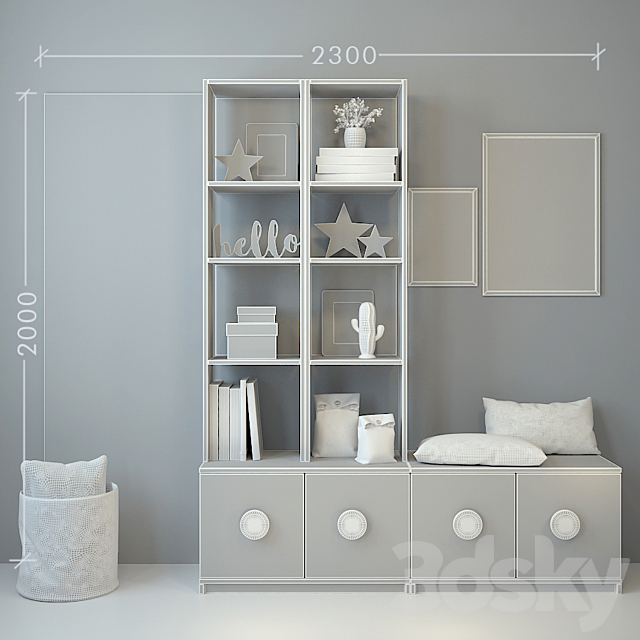 Children’s furniture and accessories 4 3DSMax File - thumbnail 3