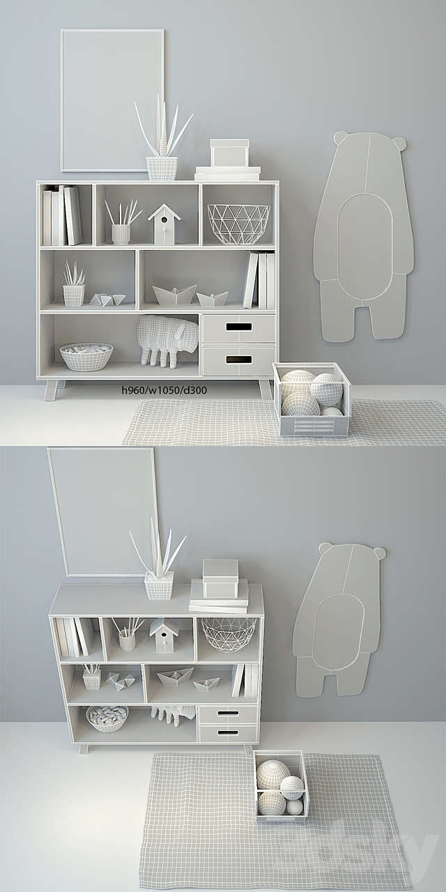 Children’s furniture and accessories 8 3DSMax File - thumbnail 3