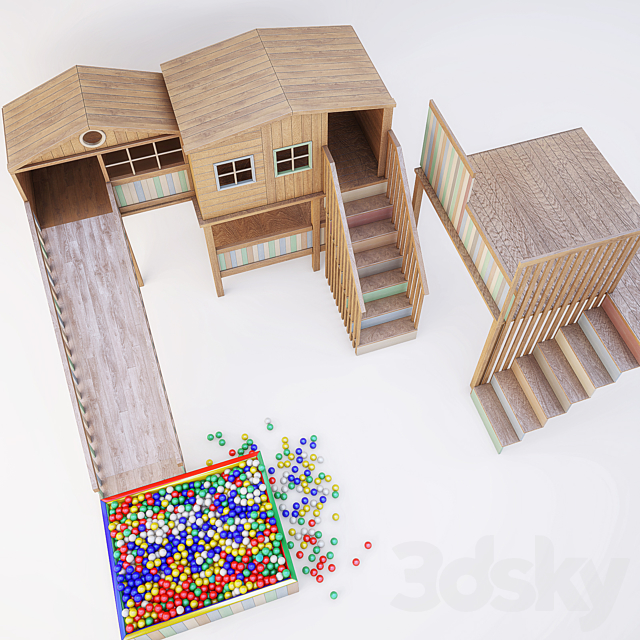 Children’s playroom 3DS Max Model - thumbnail 3