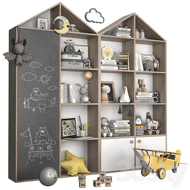 Children’s room decor 1 3DSMax File - thumbnail 2