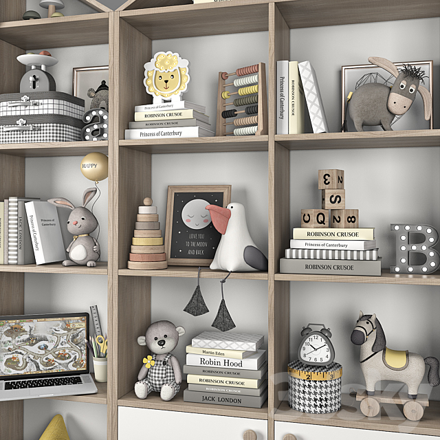 Children’s room decor 1 3DSMax File - thumbnail 4