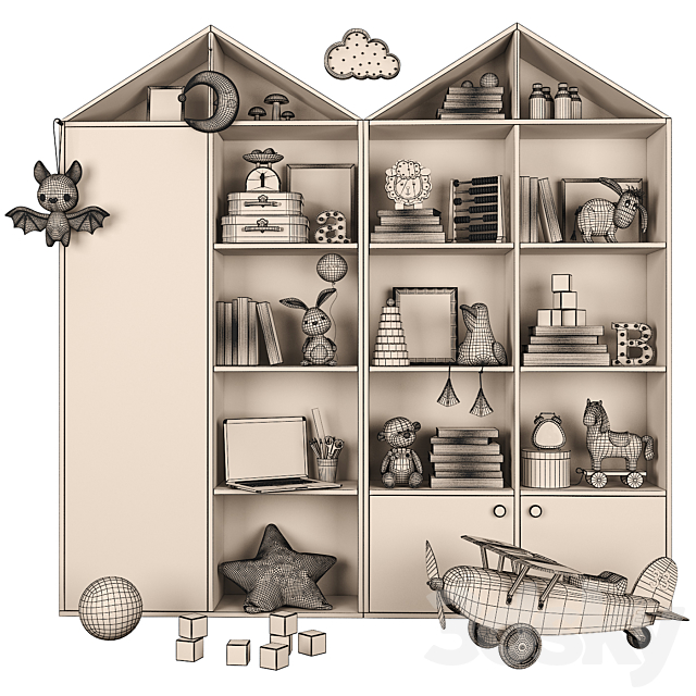 Children’s room decor 1 3DSMax File - thumbnail 5