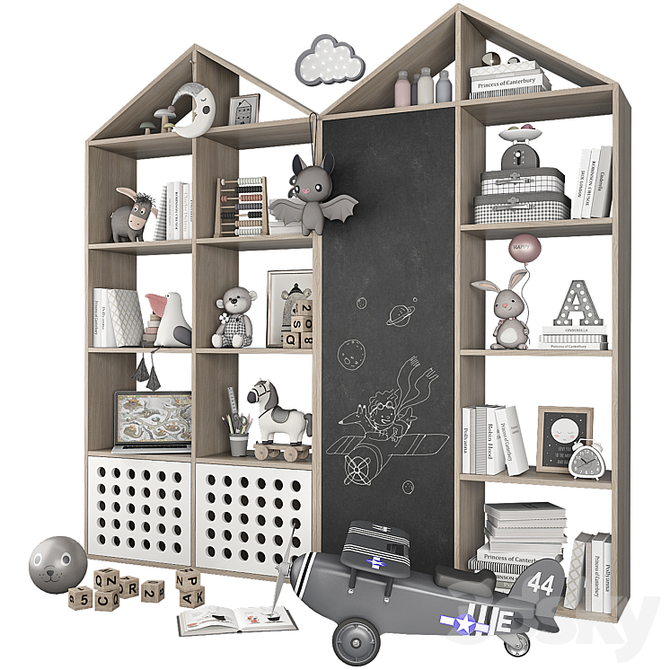 Children's room decor 2 3DS Max - thumbnail 2