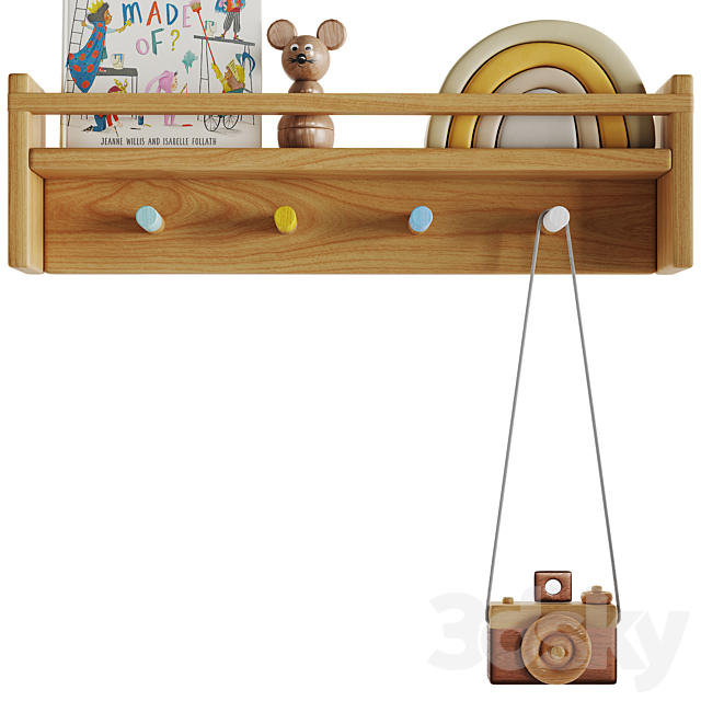 children’s room. Toys and furniture set 01 3DSMax File - thumbnail 3