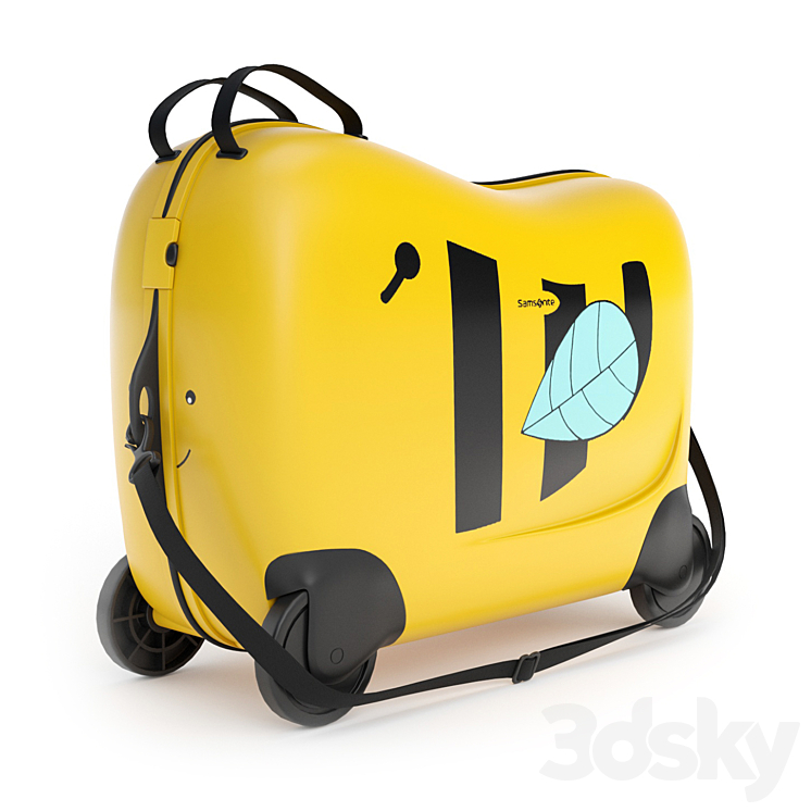 Childrens suitcase samsonite 3DS Max - thumbnail 1