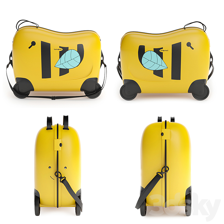 Childrens suitcase samsonite 3DS Max - thumbnail 2