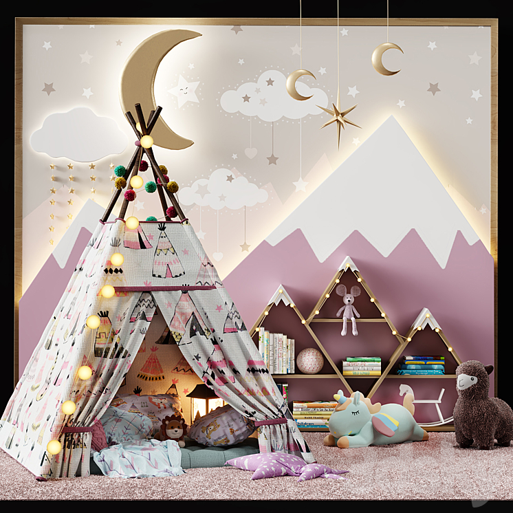 Childroom decor vol5 3DS Max - thumbnail 1