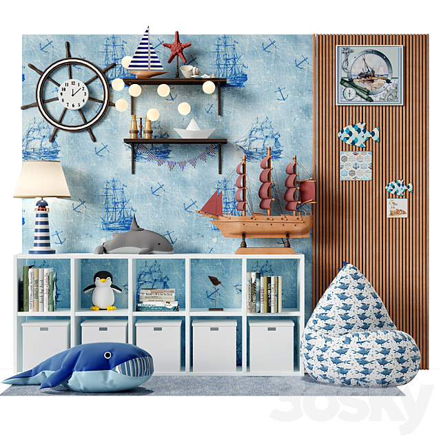 childroom decor vol_12 3DS Max Model - thumbnail 2