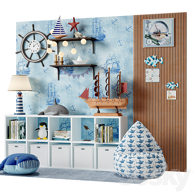 childroom decor vol_12 3DS Max Model - thumbnail 3