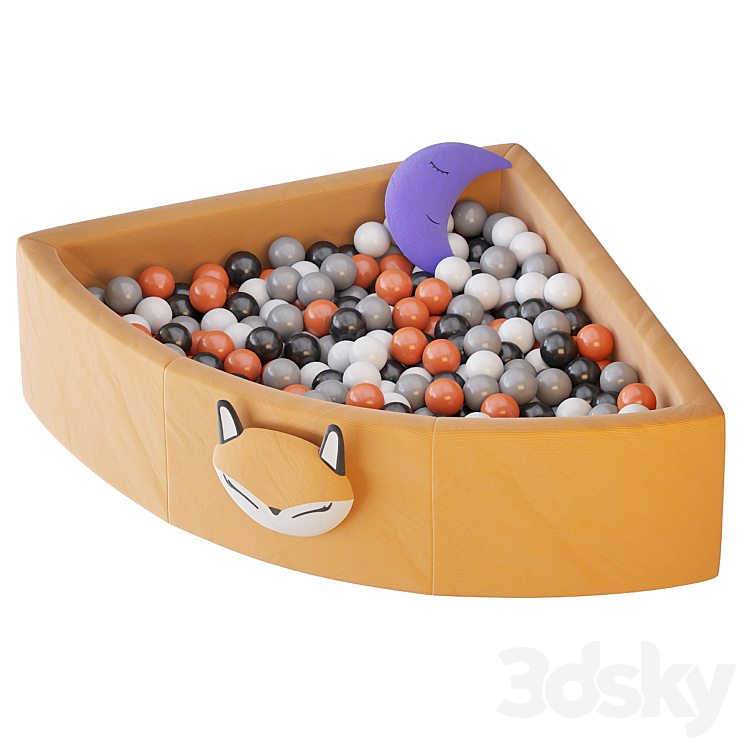 Corner ball pool 3DS Max Model - thumbnail 1