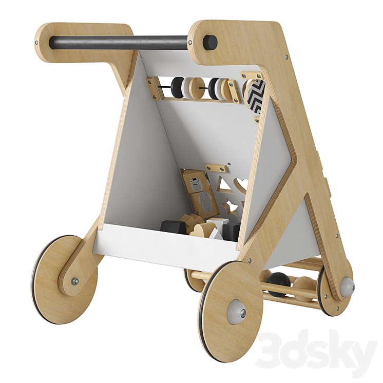 Crate and Barrel Wonder and Wise Activity Baby Push Walker 3DS Max Model - thumbnail 2