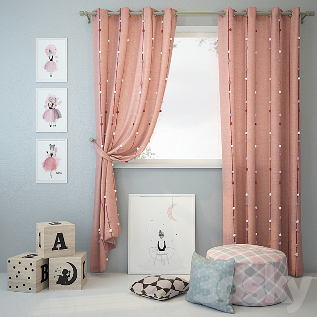 Curtain and decor 7 3DSMax File - thumbnail 1