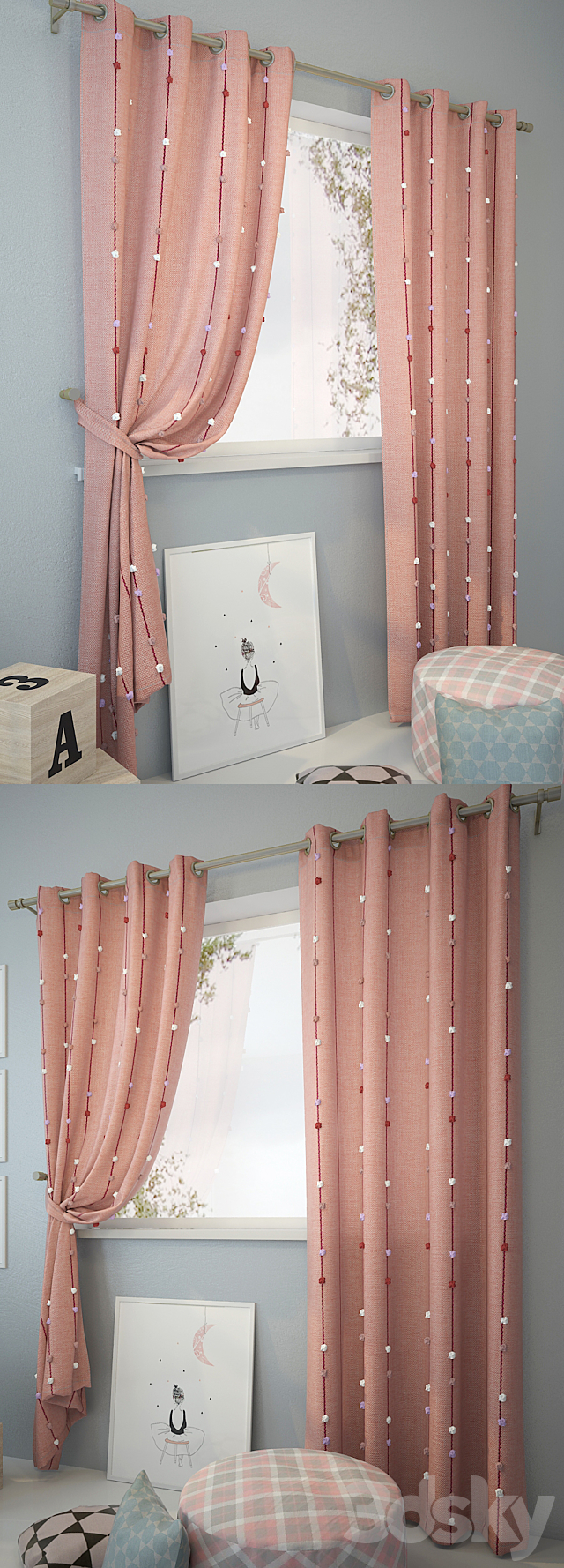 Curtain and decor 7 3DSMax File - thumbnail 2