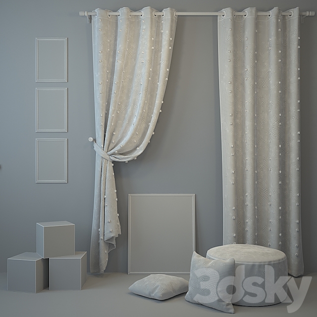 Curtain and decor 7 3DSMax File - thumbnail 3