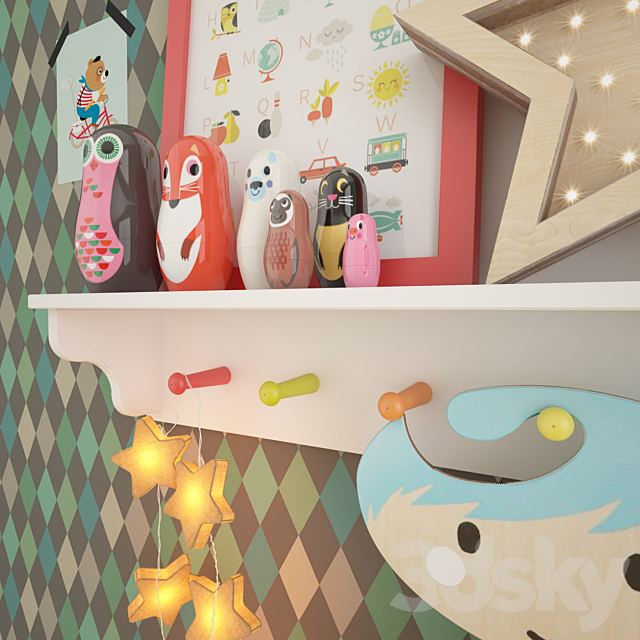 Decor for Baby Boy 3DS Max Model - thumbnail 2