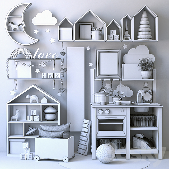 Decor for the nursery 2 3DS Max Model - thumbnail 5