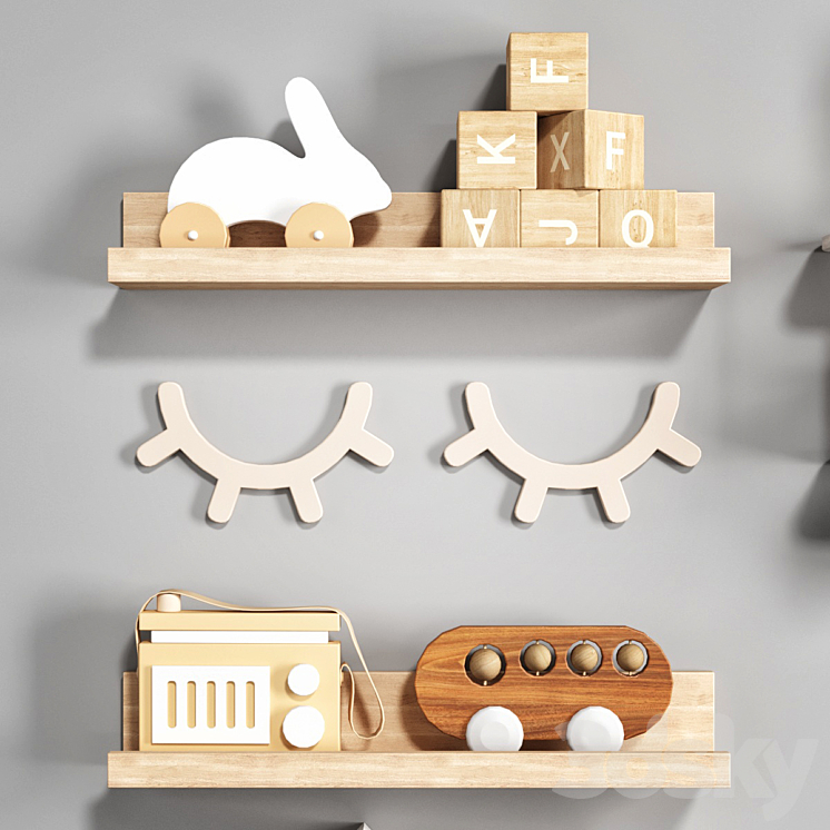 Decor for the nursery 3DS Max - thumbnail 2