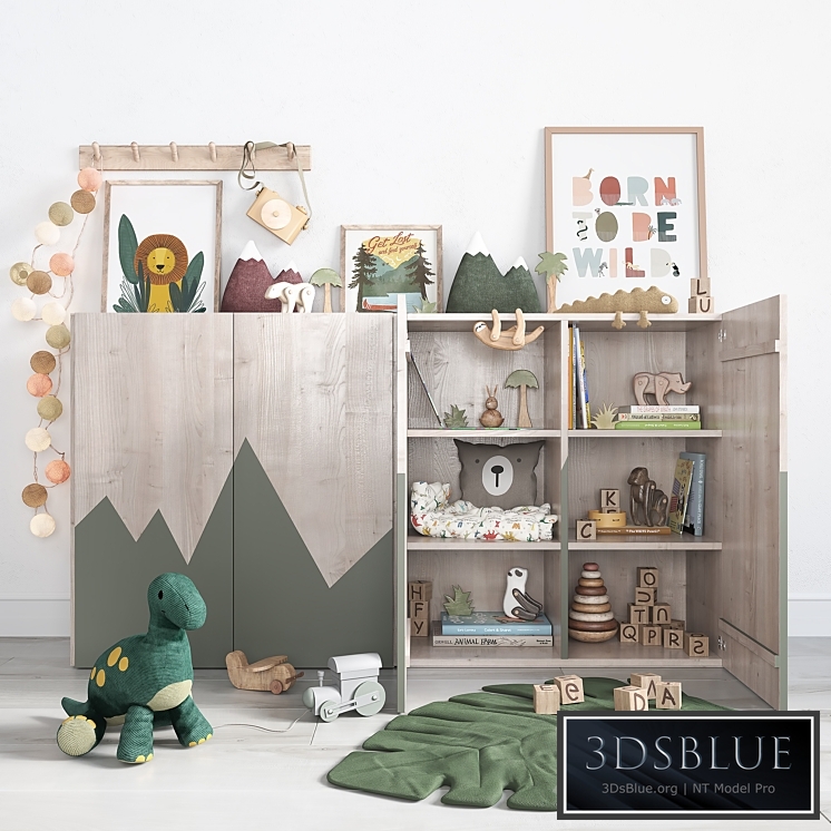 Decor set for children's rooms 3DS Max - thumbnail 3