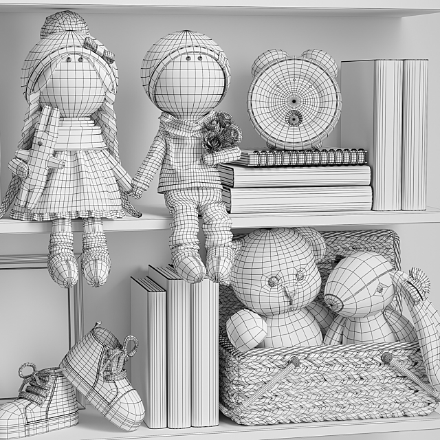 Decor set for girls 3DSMax File - thumbnail 4