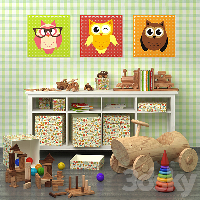 Decorative set for baby 3DSMax File - thumbnail 1