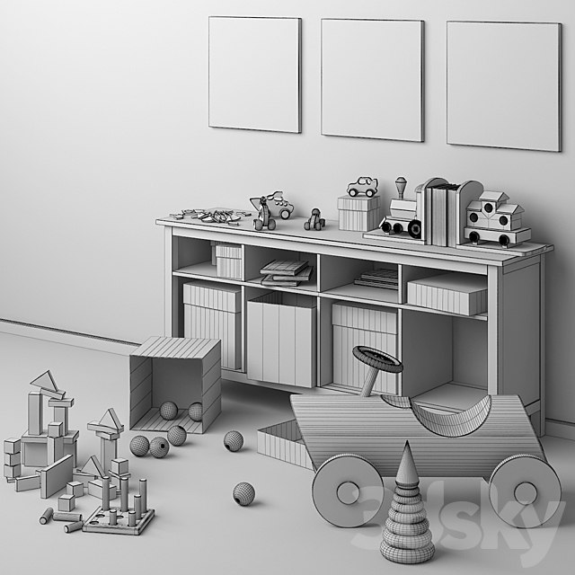 Decorative set for baby 3DSMax File - thumbnail 3