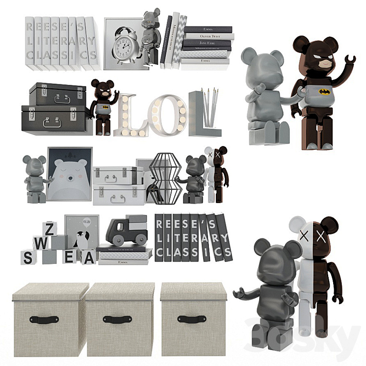 Decorative set for children 8 3DS Max - thumbnail 1