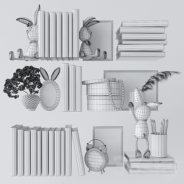 Decorative set in the nursery 4 3DS Max Model - thumbnail 2