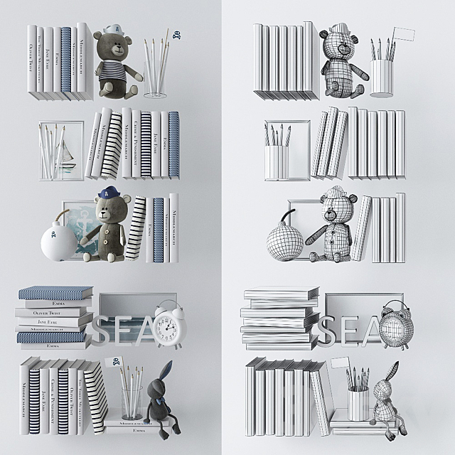 Decorative set in the nursery 5 3DSMax File - thumbnail 3