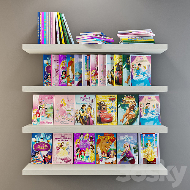 Disney Children’s Books 3DSMax File - thumbnail 1