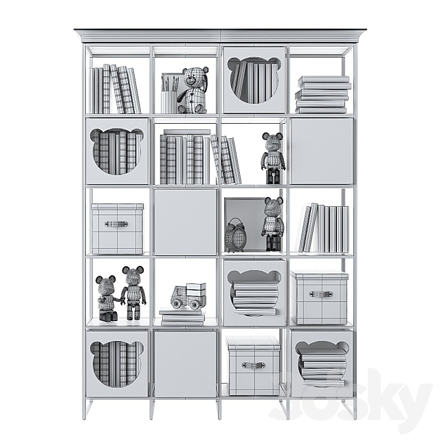 EFI Kid Concept _ Mr. Teddy shelving 3DSMax File - thumbnail 2