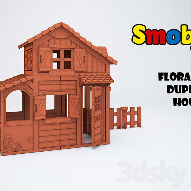 Floralie Duplex House 3DS Max Model - thumbnail 3