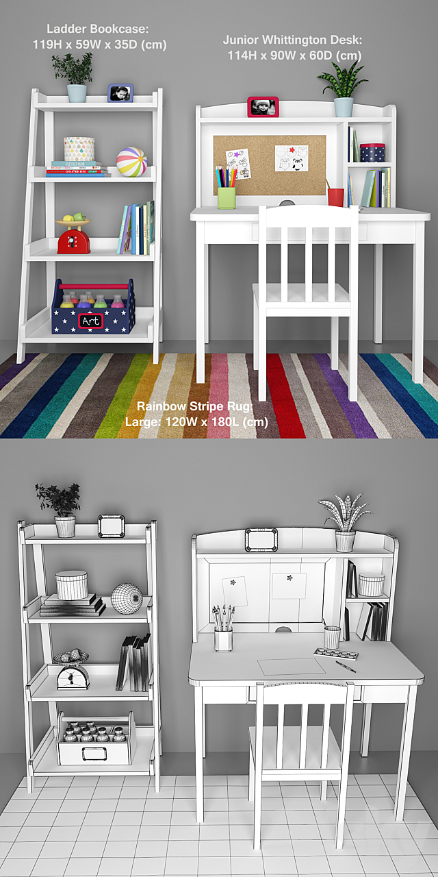 Furniture for children’s room 3DSMax File - thumbnail 2