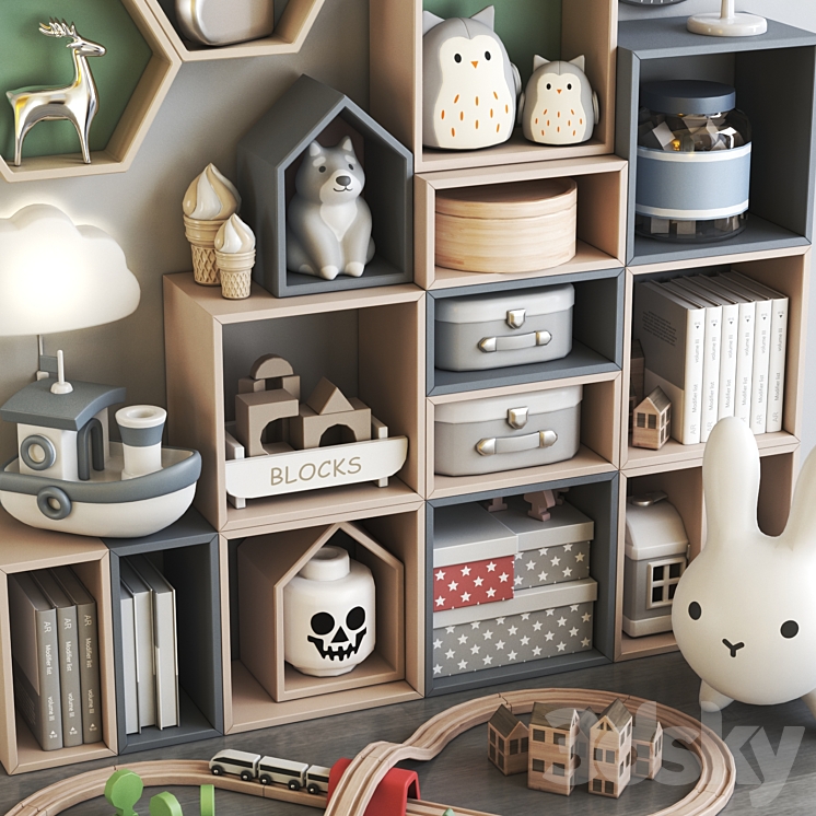 Furniture for nursery 5 3DS Max - thumbnail 2