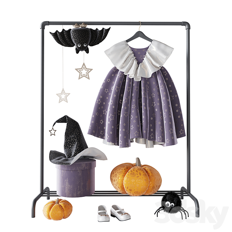 Halloween Cloth Set 01 3DS Max - thumbnail 1