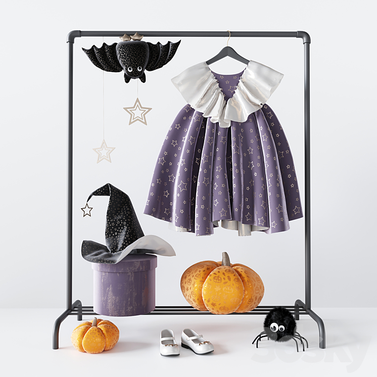 Halloween Cloth Set 01 3DS Max - thumbnail 2