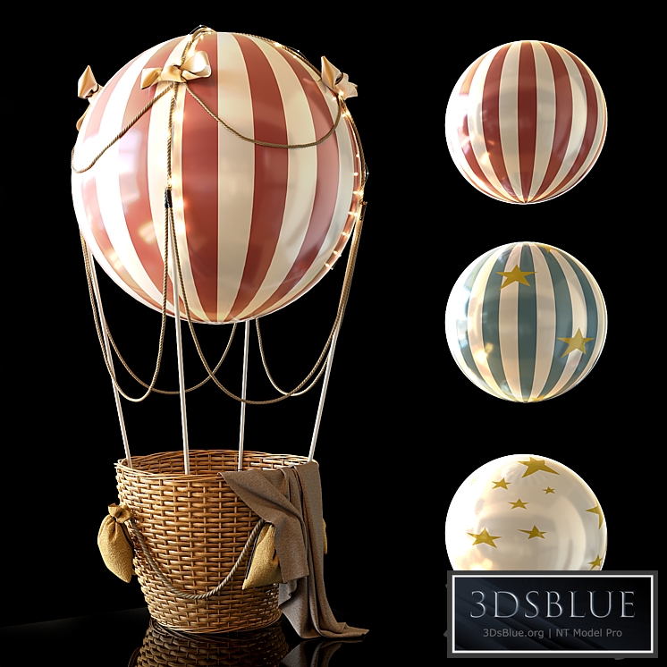 Hot air balloon 3DS Max - thumbnail 3