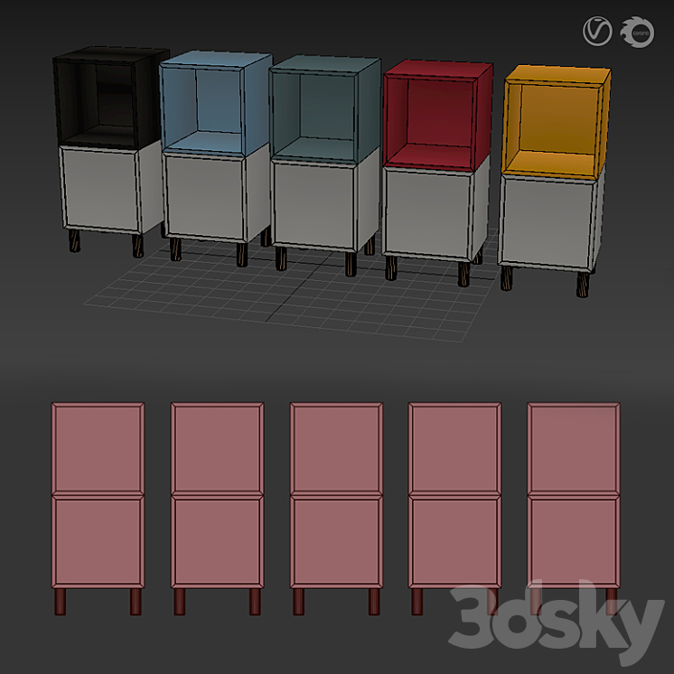 IKEA EKET 3DS Max - thumbnail 2